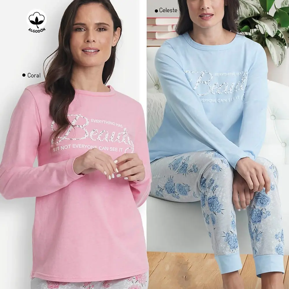 Pijama Algodón Beauty talla M