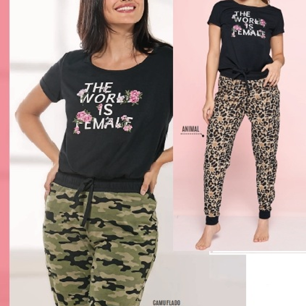 Pijama algodón diseño camuflado