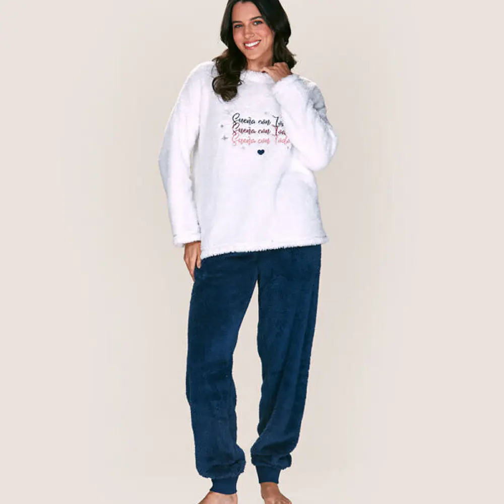 Pijama Polar Peluche Perla