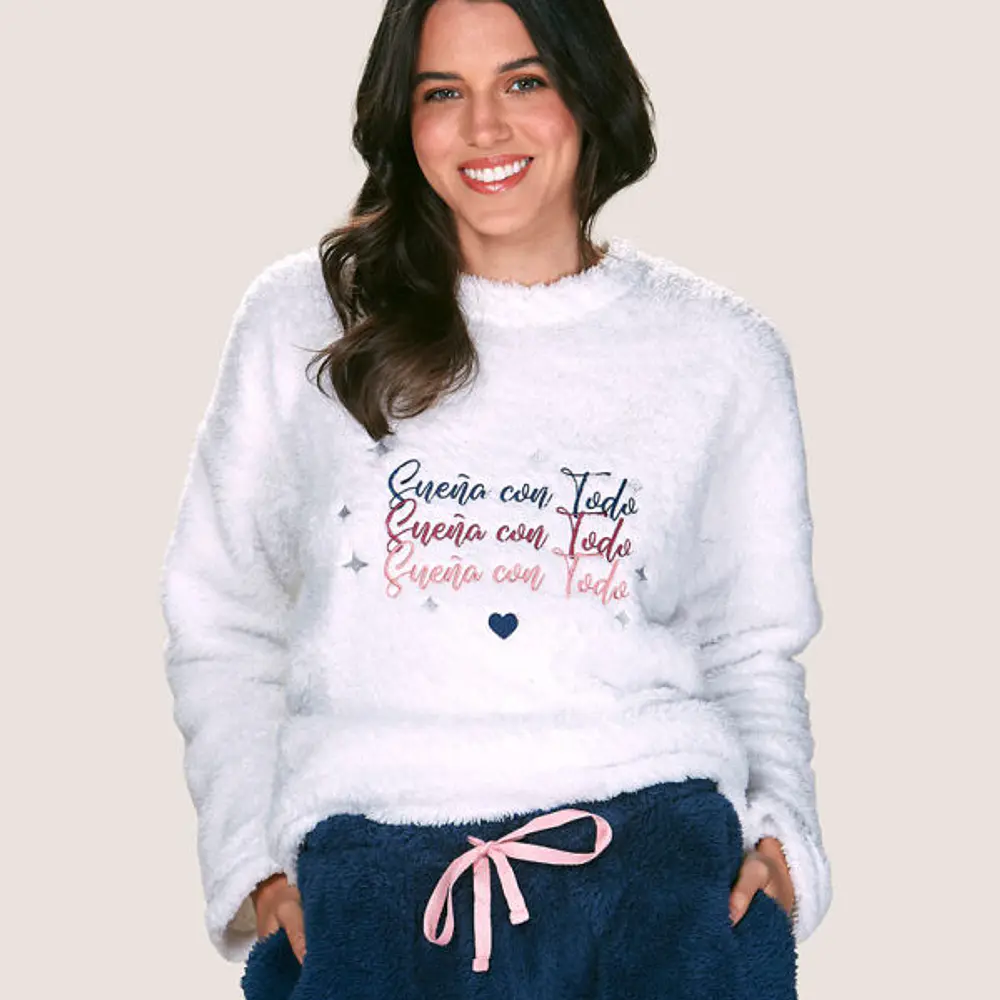 Pijama Polar Peluche Perla