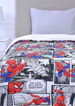 Plumón microfibra sherpa Spiderman