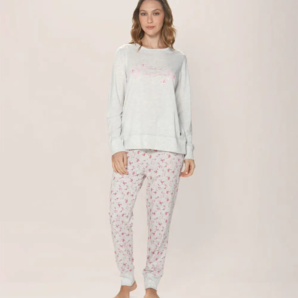 Pijama algodón largo