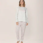 Pijama algodón largo