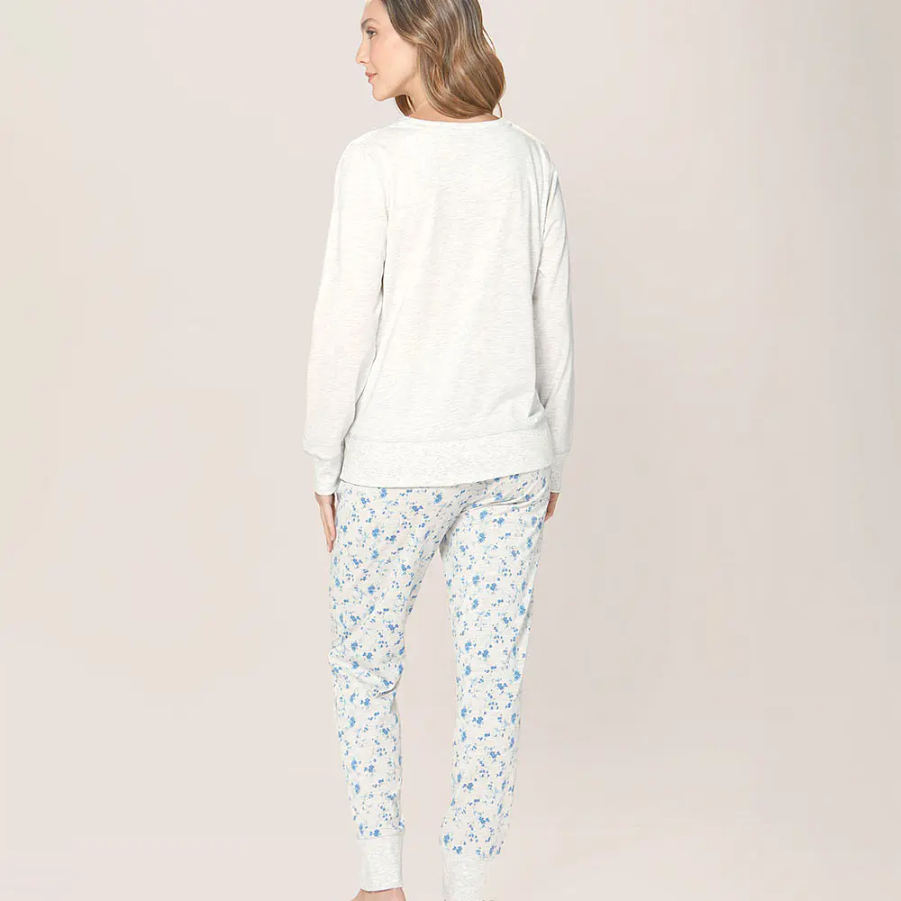 Pijama algodón largo