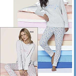 Pijama algodón largo