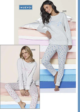 Pijama algodón largo