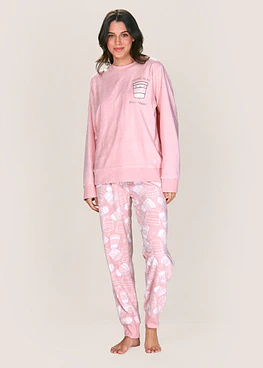 Pijama micropolar - Rosado