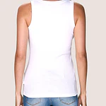 Camiseta algodón sin manga con sostén incorporado