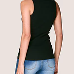 Camiseta algodón sin manga con sostén incorporado