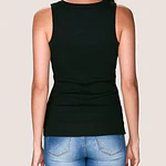 Camiseta algodón sin manga con sostén incorporado