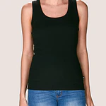 Camiseta algodón sin manga con sostén incorporado