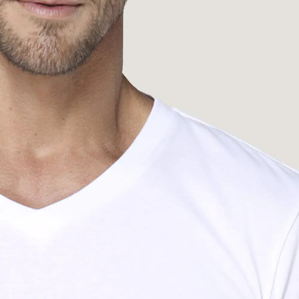 Camiseta algodón rib  manga corta 