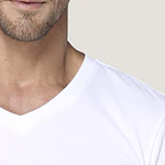 Camiseta algodón rib  manga corta 