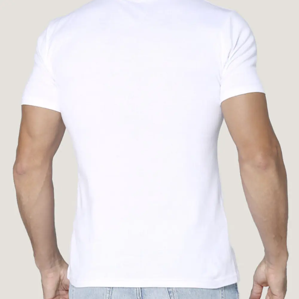 Camiseta algodón rib  manga corta 