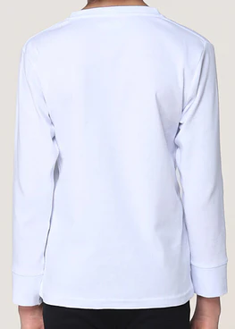 Camiseta algodón rib manga larga