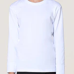 Camiseta algodón rib manga larga