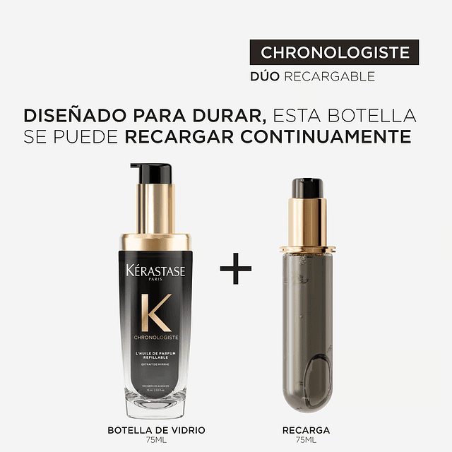 Aceite Recargable Capilar Para Rejuvenecer Todo Tipo De Cabello Chronologiste L'Huile De Parfum 75Ml Kérastase