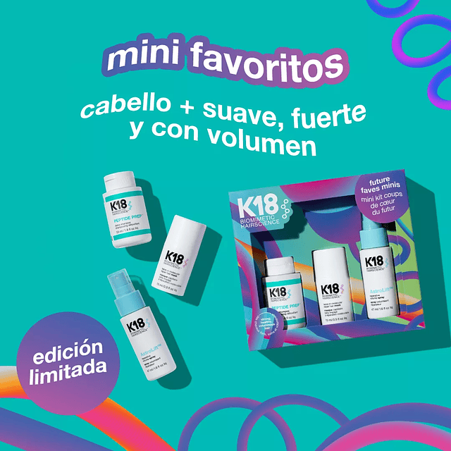 Mini Kit K 18 Detox 53ml, Mascara 15ml, AstroLift 47ml.