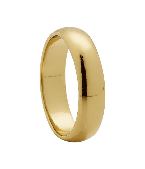 Anillo Clasico Baño en Oro