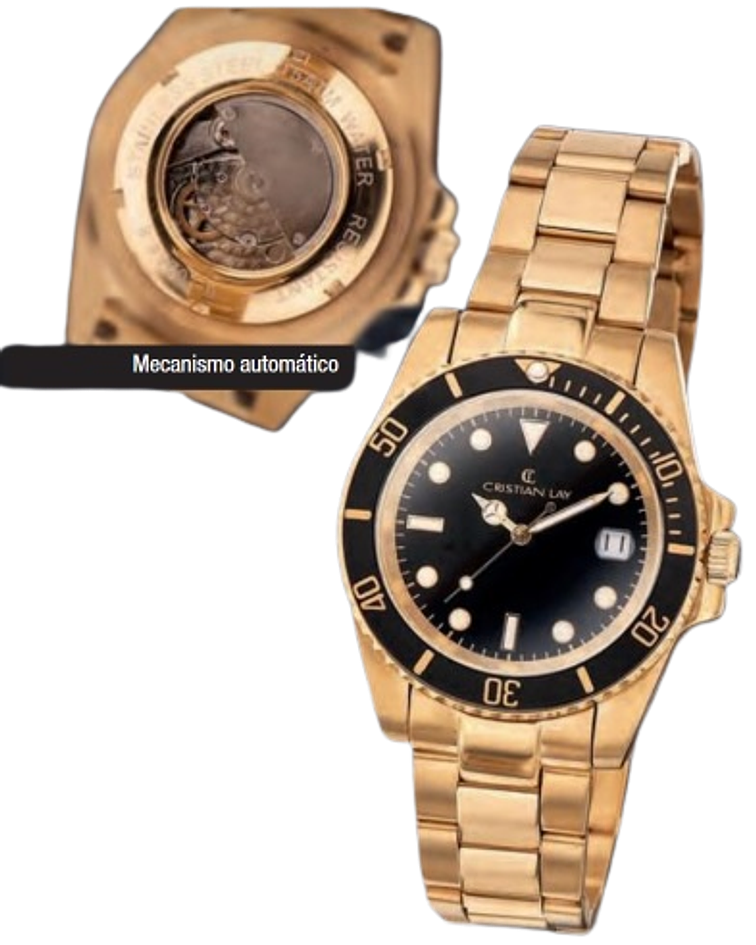 Reloj Automatico Dorado