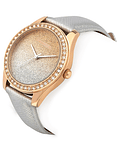 Reloj degradado plateado mujer