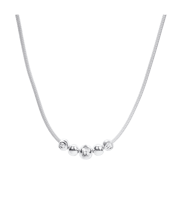 Gargantilla esferas plata