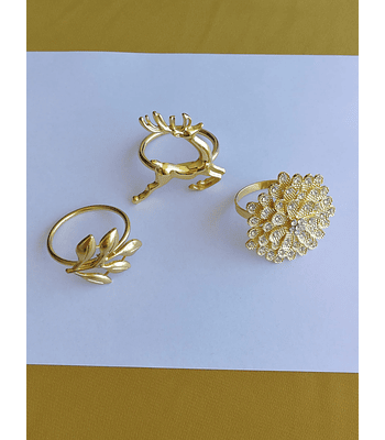 Pack Servilleteros Dorados