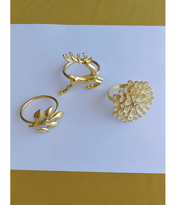 Pack Servilleteros Dorados