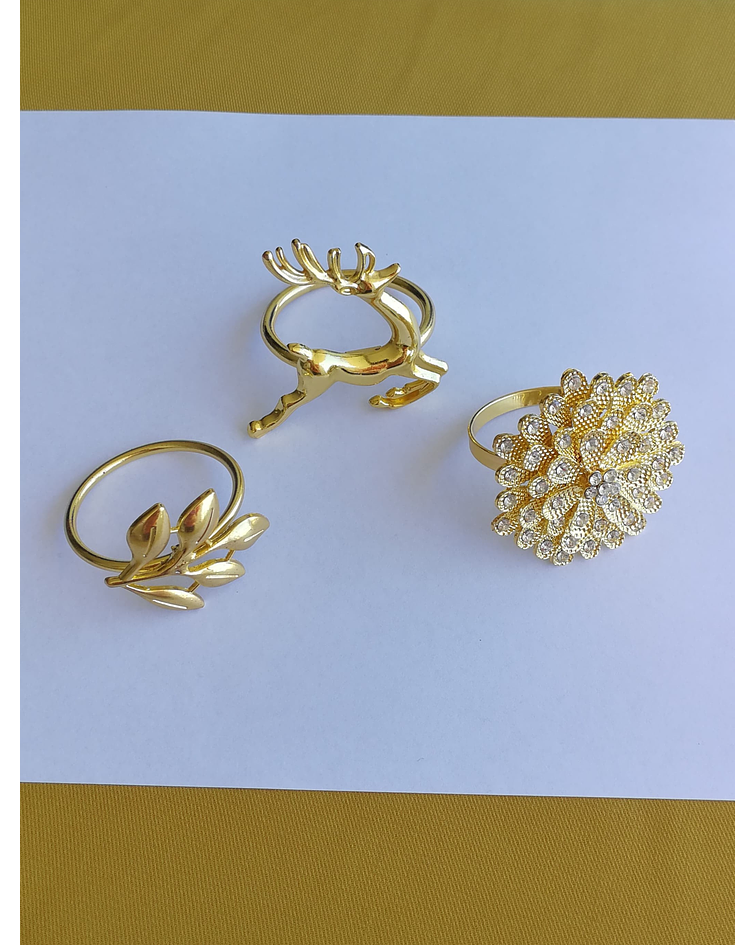 Pack Servilleteros Dorados