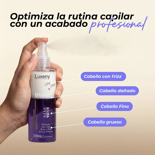 Spray Bifásico 10 en 1 Luxeny 230 ml