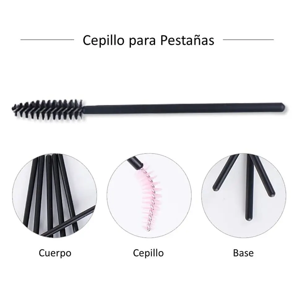 Pack de 50 Cepillos para Pestañas 2