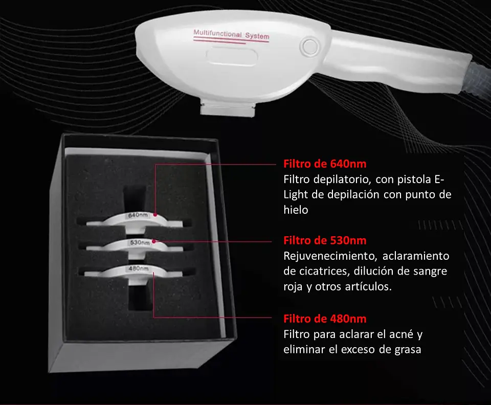 Equipo MULTIFUNCIONAL  OPT SHR - ELIGHT - RF - ND YAG 6