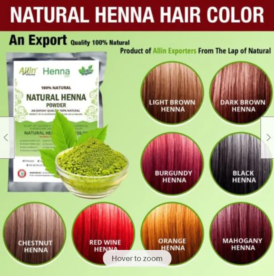 Henna para Pelo / Cabello - Tinte 1