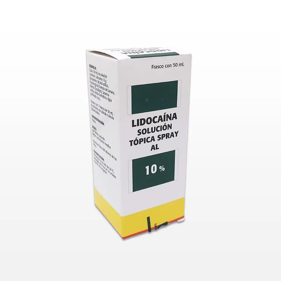 Anestesia - Lidocaína. Solución Tópica - Spray al 10% - 50ml 2