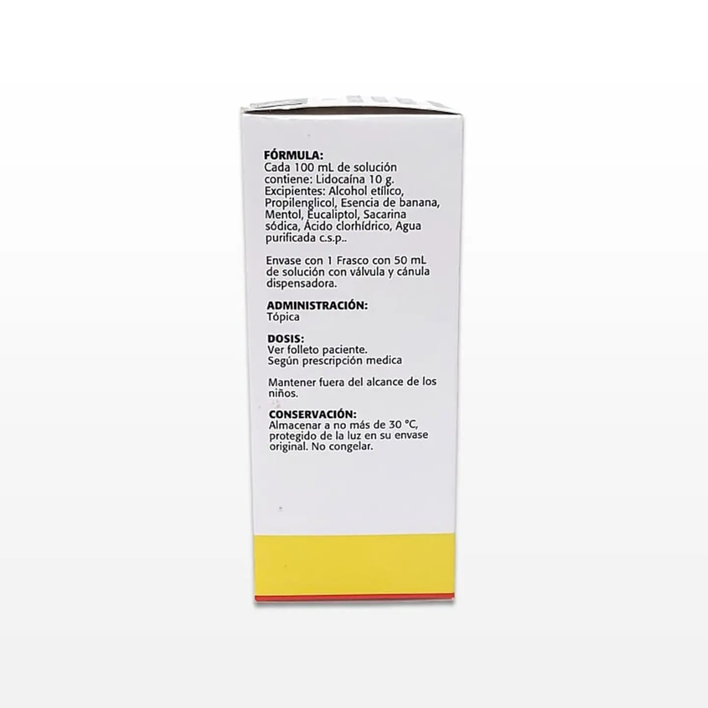 Anestesia - Lidocaína. Solución Tópica - Spray al 10% - 50ml 3