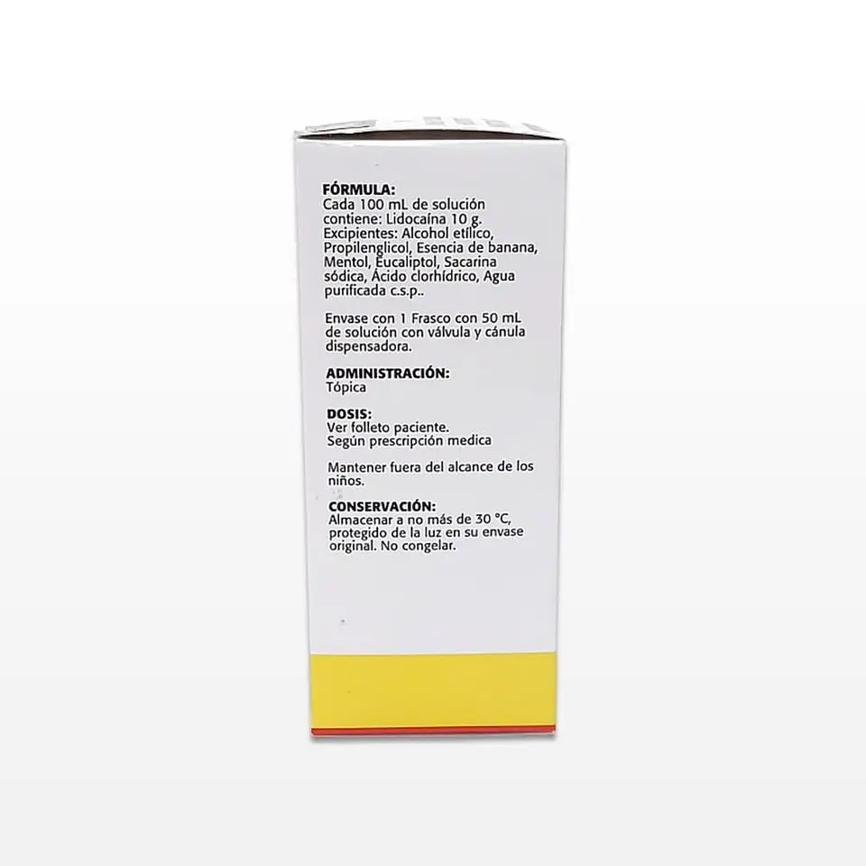 Anestesia - Lidocaína. Solución Tópica - Spray al 10% - 50ml 3