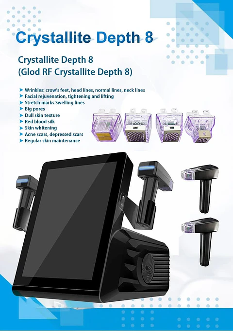 Equipo RF fraccionada Crystallite Depth 8 - Portátil (Microneedle)