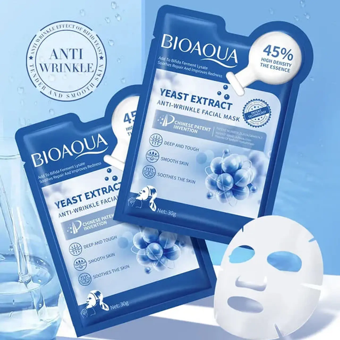 Mascarilla Facial de Ácido Hialurónico en Velo 1