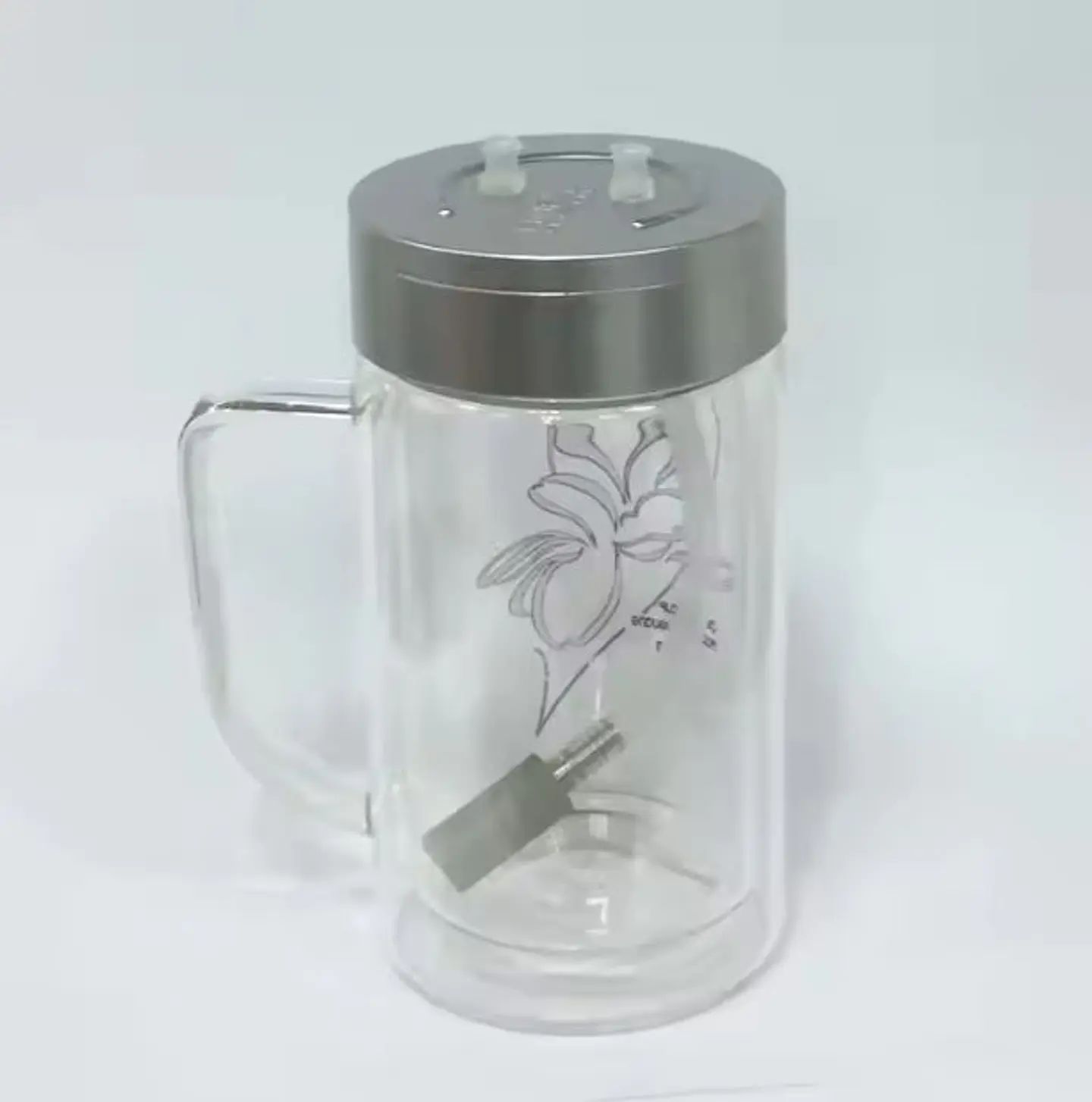 Copa de Vidrio para Producción de Agua o Aceite Ozonizado 1