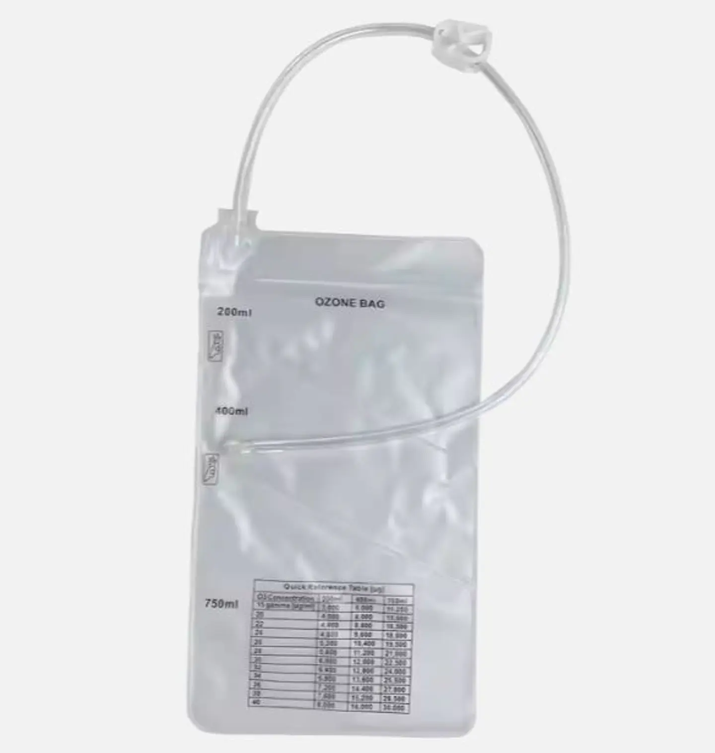 Bolsa para Ozono con Triple Cámara 200ml - 400ml - 750ml 1
