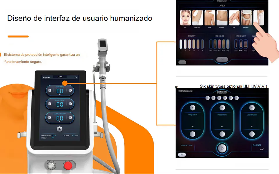 Equipo Depilacion Cuatrilaser BVLASER II (755 nm, 808 nm, 940 nm, 1.064 nm) 2