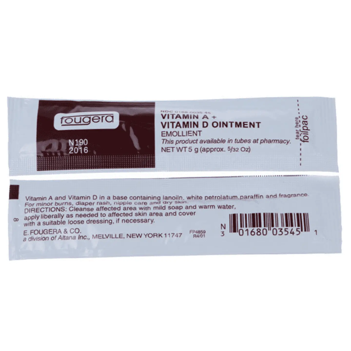 Pack 10 Sachets de Pomadas de Vitamina A + Vitamina D 1