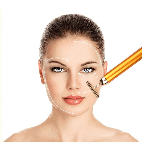 Barra Masaje Facial Vibrata Oro 24K
