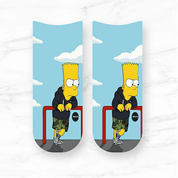 Calcetines Bart Simpson enojado