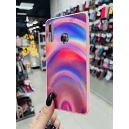 Carcasa Arcoíris rosada Samsung A20s