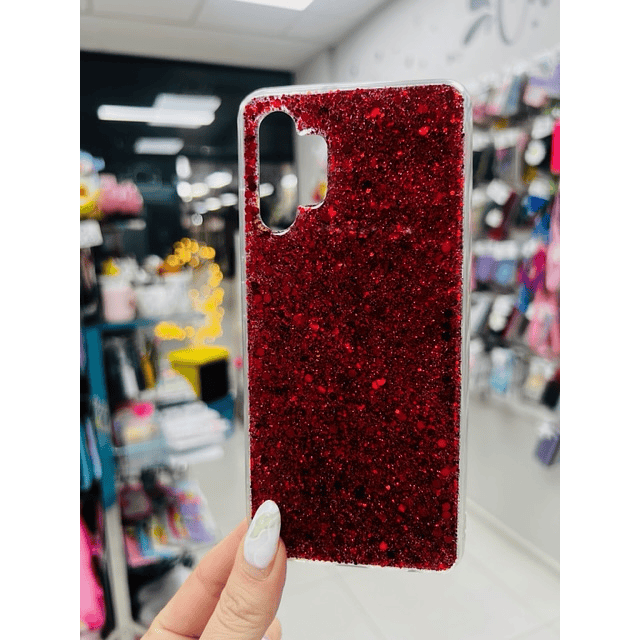 Carcasa glitter roja Samsung A32 (4g)