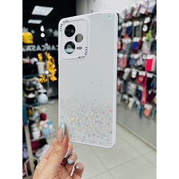 Carcasa Tiki brillos corazones blanca Redmi Note 12 Pro 