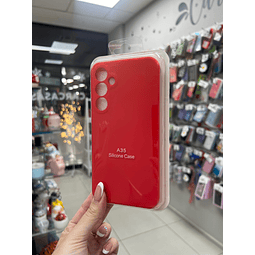 Carcasa silicona roja Samsung A35