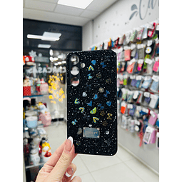 Carcasa zummit brillos piedra negra Samsung A55