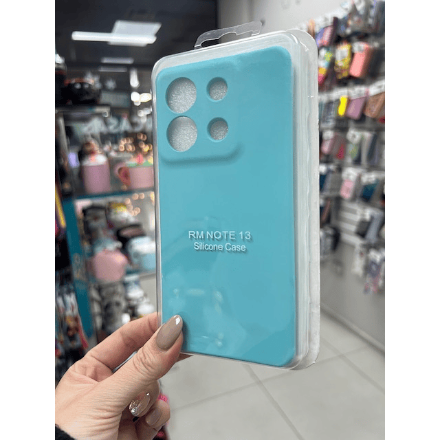 Carcasa silicona turquesa Redmi Note 13